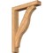 Ekena Millwork Funston Block Smooth Bracket w/ Offset Brace, Western Red Cedar, 5 1/2"W x 30"D x 42"H BKT0604X30X42FST05SWR - alternate 1